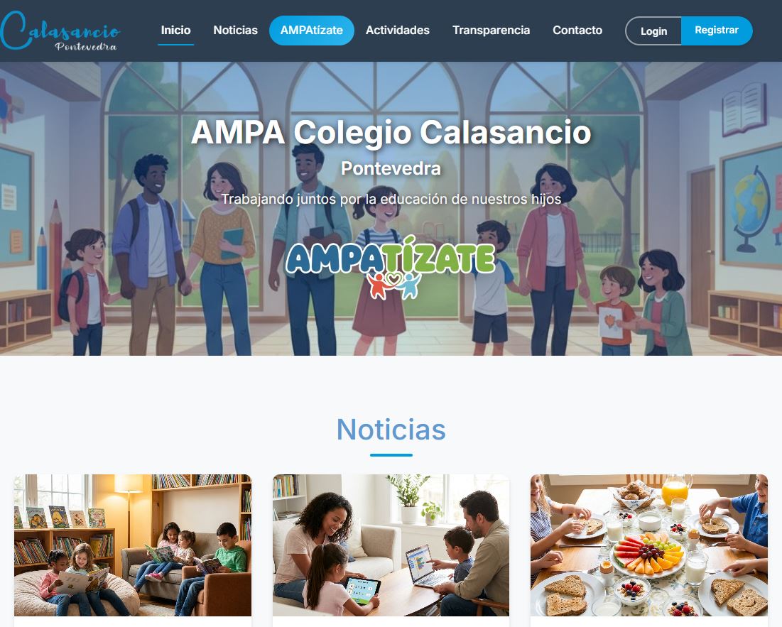 ¡Bienvenidos a la nueva web de tu AMPA!